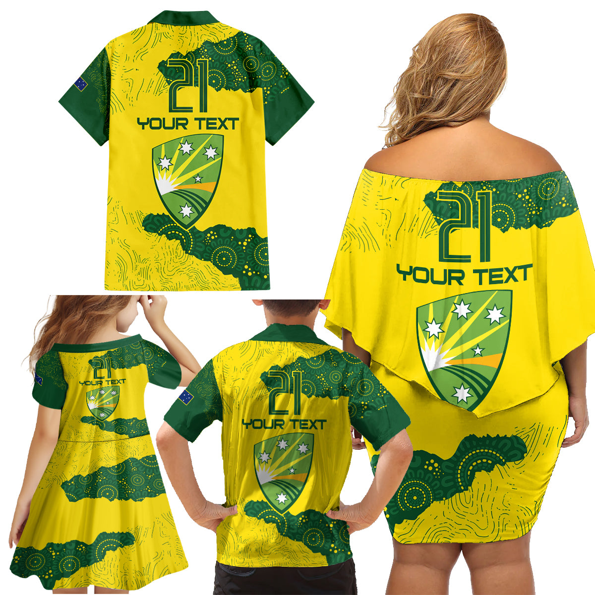 custom-australia-cricket-family-matching-off-shoulder-short-dress-and-hawaiian-shirt-history-commemorative-world-cup-winners