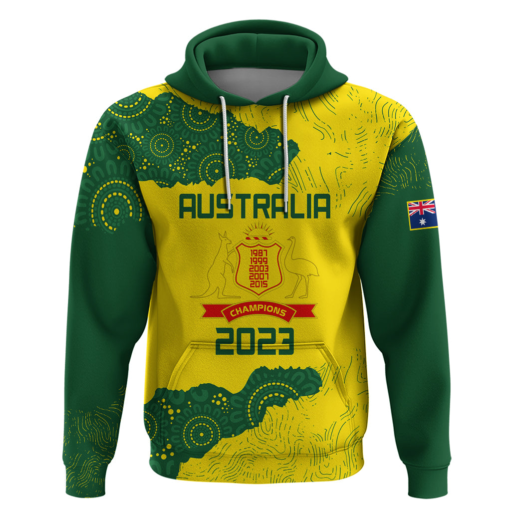 Custom Australia Cricket Hoodie History Commemorative World Cup Winners LT9 - Vibe Hoodie Shop