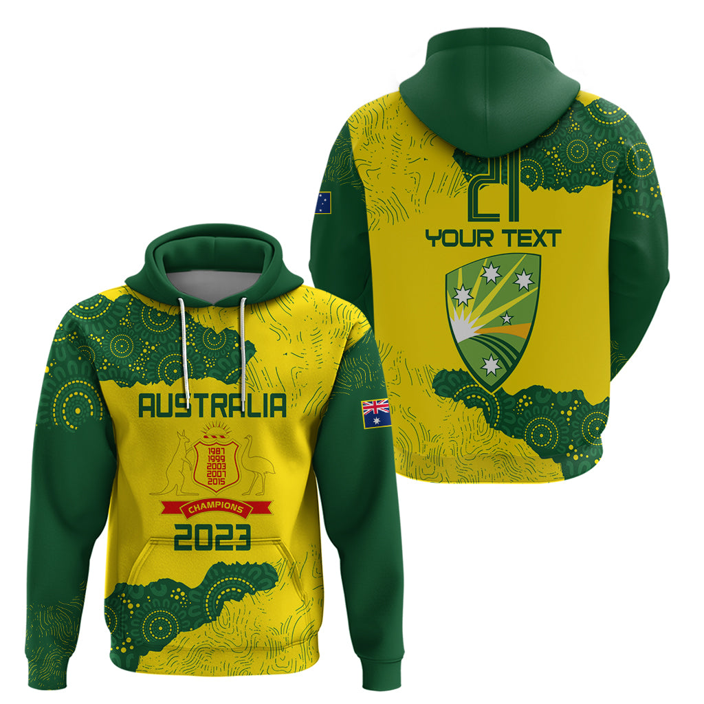 Custom Australia Cricket Hoodie History Commemorative World Cup Winners LT9 - Vibe Hoodie Shop