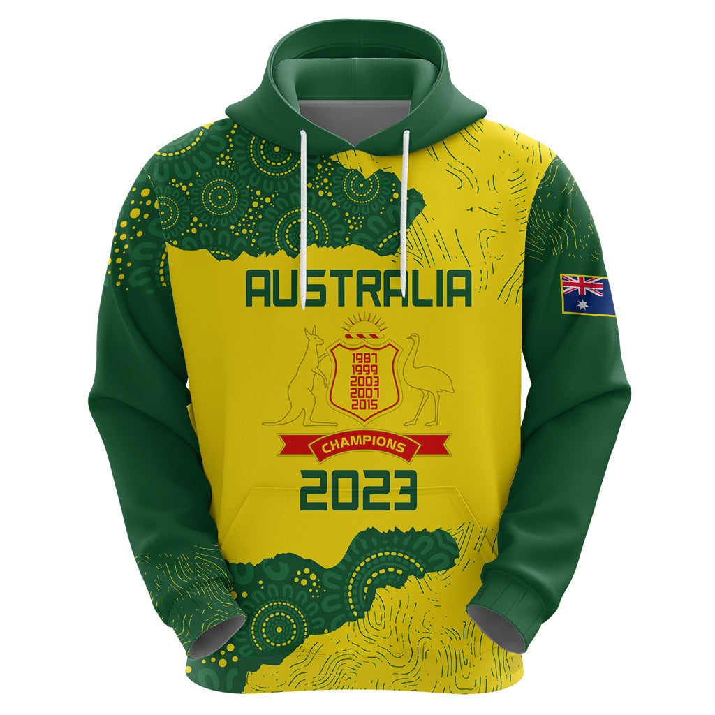 Custom Australia Cricket Hoodie History Commemorative World Cup Winners LT9 - Vibe Hoodie Shop