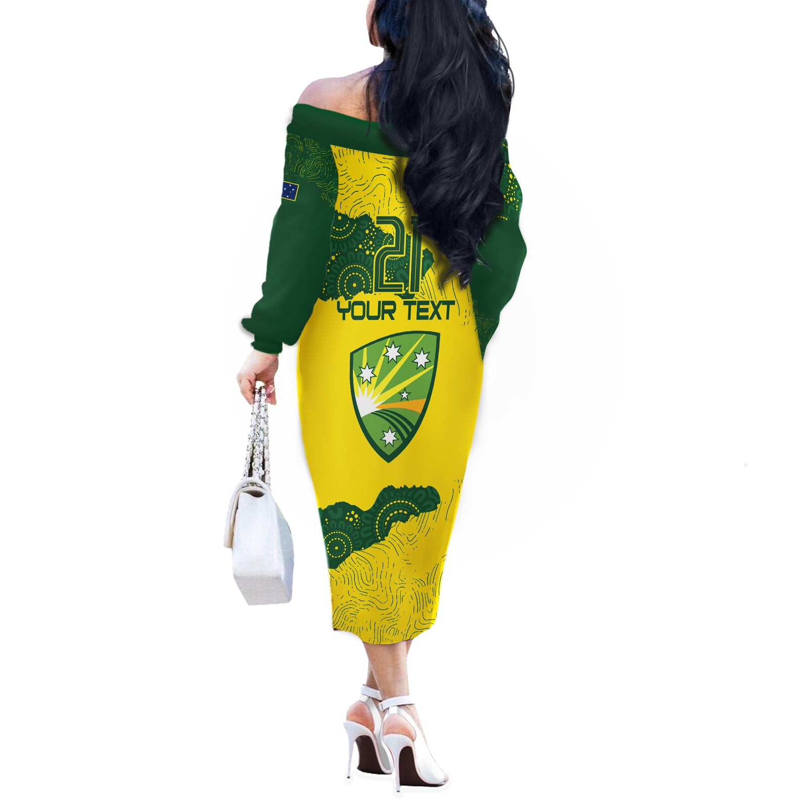 custom-australia-cricket-off-the-shoulder-long-sleeve-dress-history-commemorative-world-cup-winners