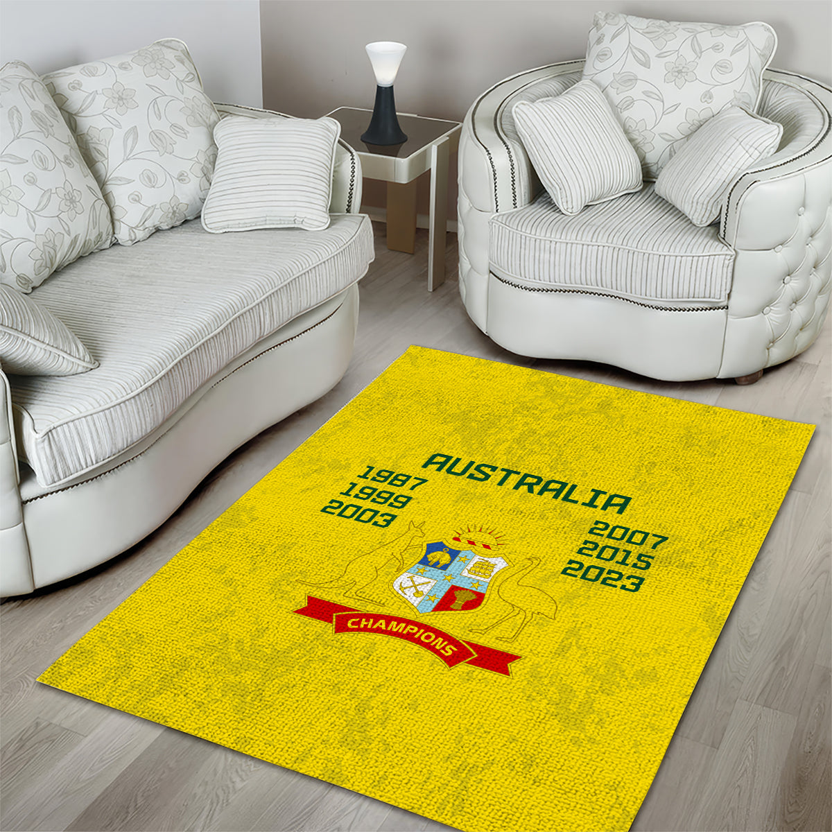 Australia Cricket Area Rug History Champions World Cup Unique - Vibe Hoodie Shop