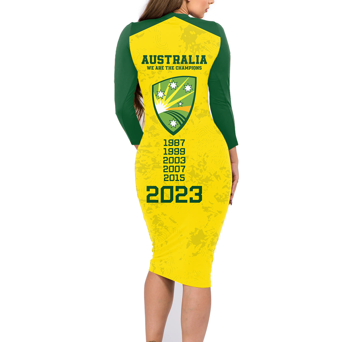 australia-cricket-family-matching-long-sleeve-bodycon-dress-and-hawaiian-shirt-history-champions-world-cup-unique