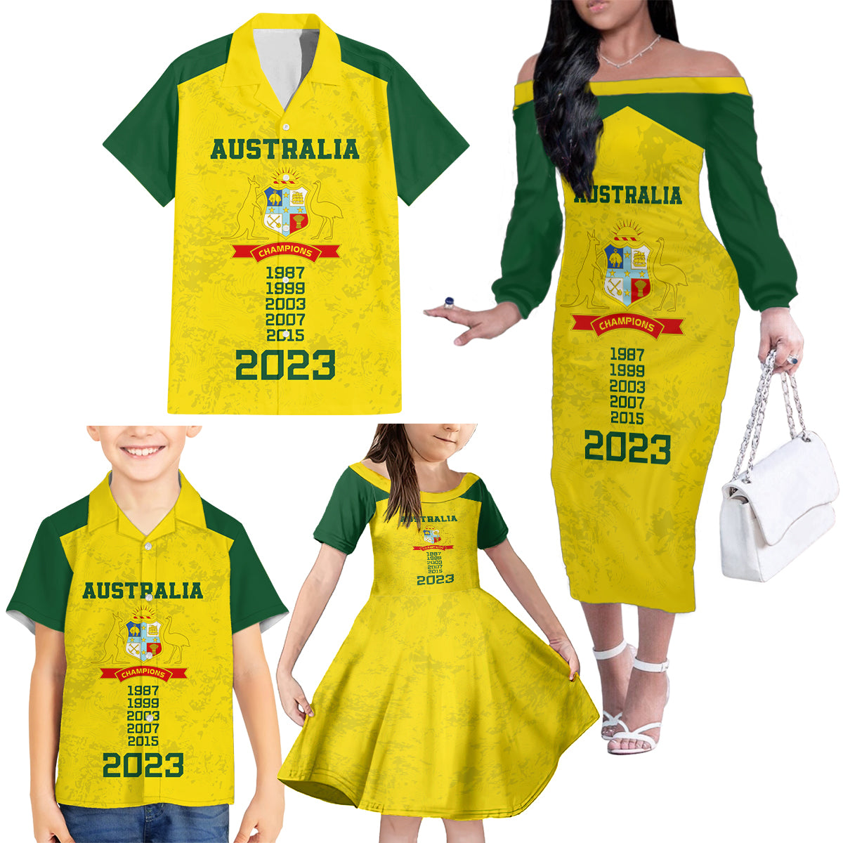 australia-cricket-family-matching-off-shoulder-long-sleeve-dress-and-hawaiian-shirt-history-champions-world-cup-unique