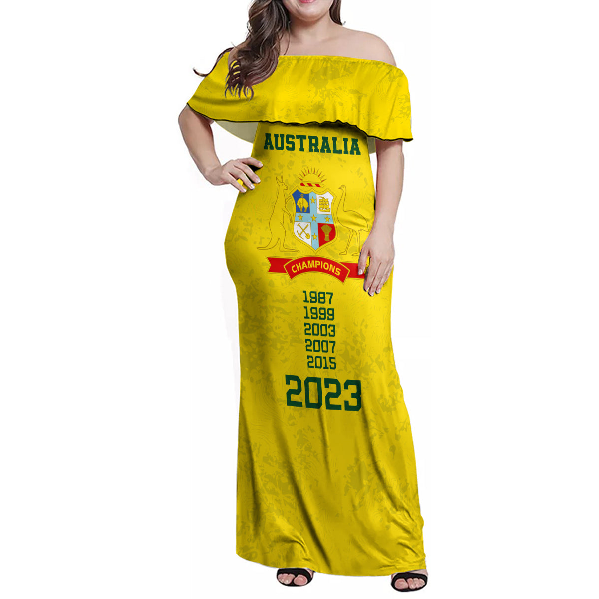 australia-cricket-family-matching-off-shoulder-maxi-dress-and-hawaiian-shirt-history-champions-world-cup-unique