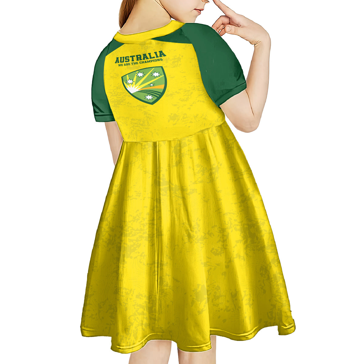 Australia Cricket Kid Short Sleeve Dress History Champions World Cup Unique - Vibe Hoodie Shop