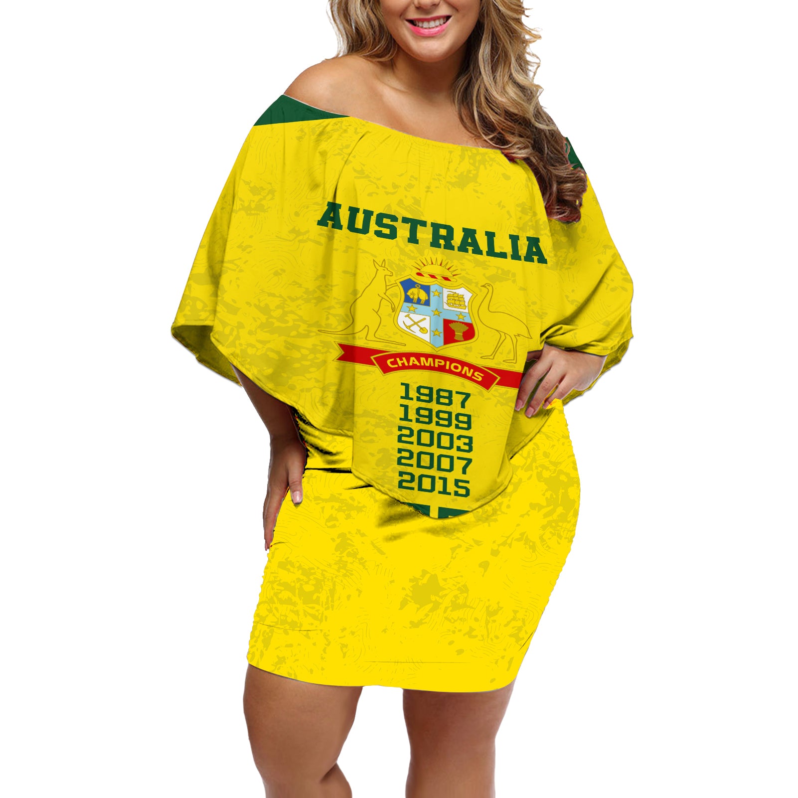 australia-cricket-off-shoulder-short-dress-history-champions-world-cup-unique