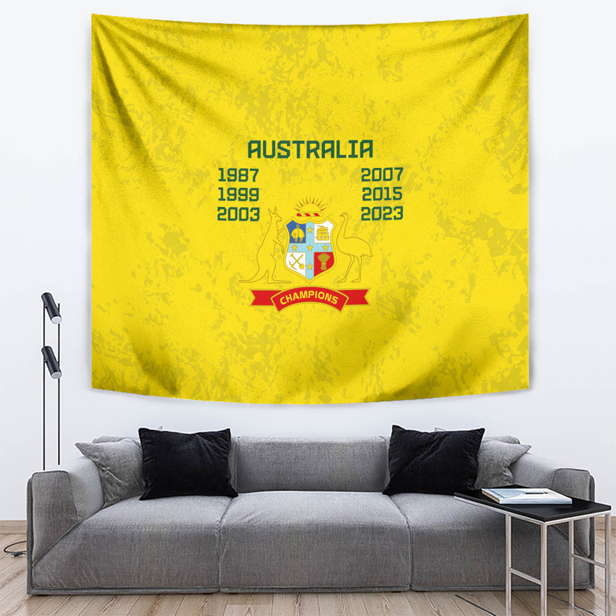 Australia Cricket Tapestry History Champions World Cup Unique - Vibe Hoodie Shop