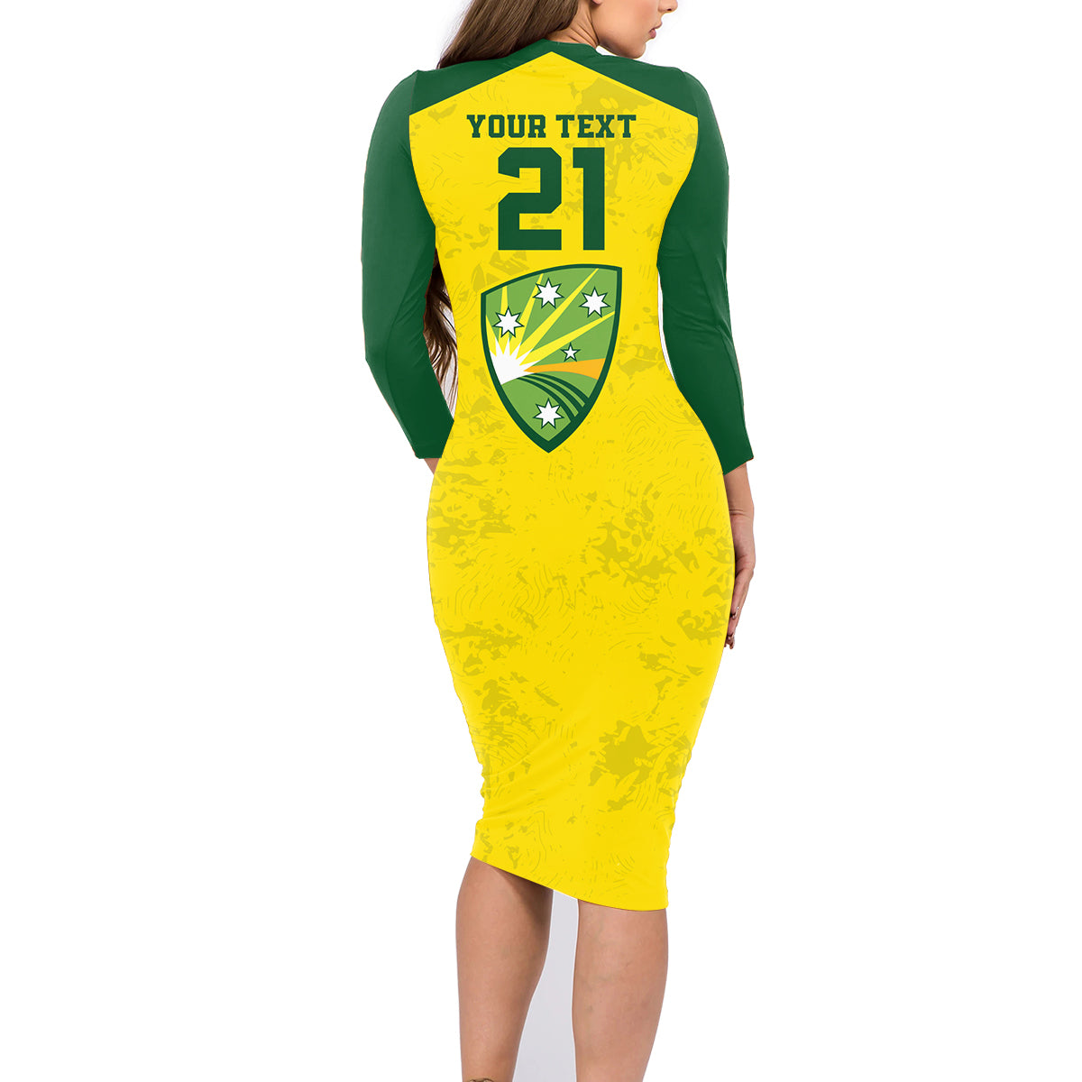 custom-australia-cricket-family-matching-long-sleeve-bodycon-dress-and-hawaiian-shirt-history-champions-world-cup-unique