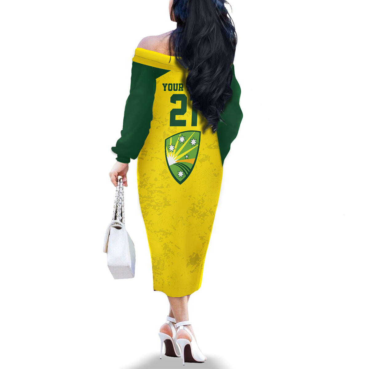 custom-australia-cricket-family-matching-off-shoulder-long-sleeve-dress-and-hawaiian-shirt-history-champions-world-cup-unique