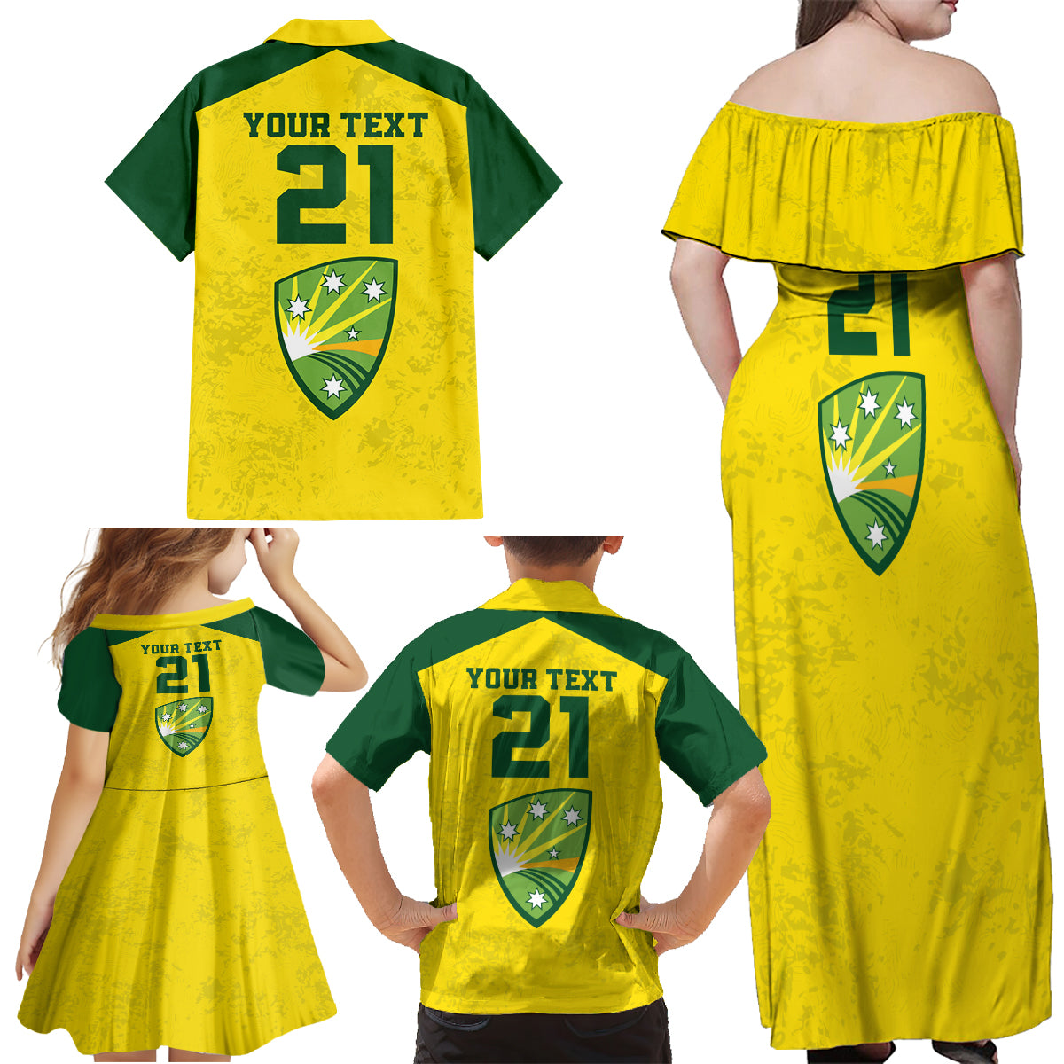 custom-australia-cricket-family-matching-off-shoulder-maxi-dress-and-hawaiian-shirt-history-champions-world-cup-unique