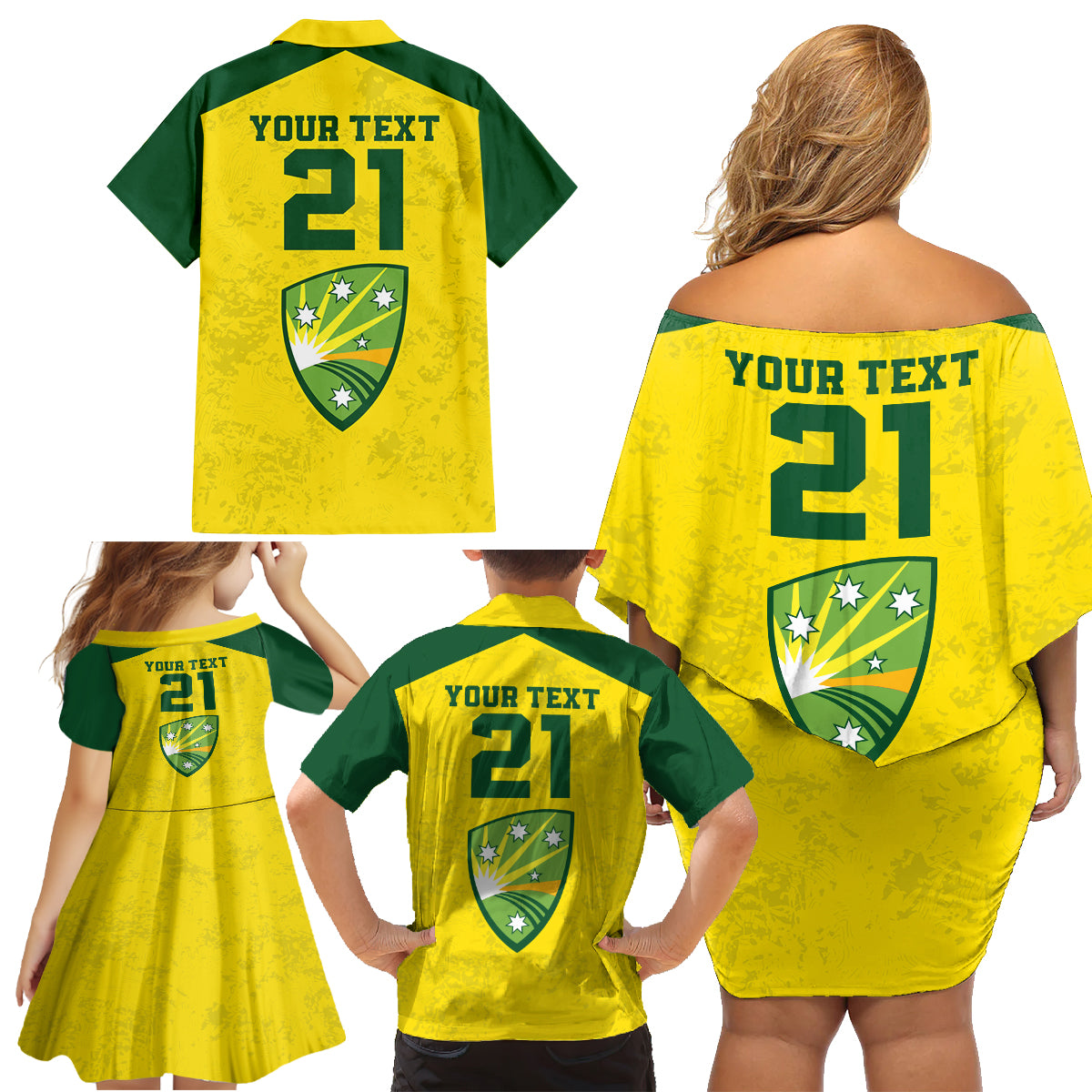 custom-australia-cricket-family-matching-off-shoulder-short-dress-and-hawaiian-shirt-history-champions-world-cup-unique