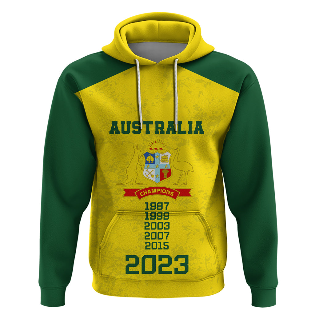 Custom Australia Cricket Hoodie History Champions World Cup Unique LT9 - Vibe Hoodie Shop