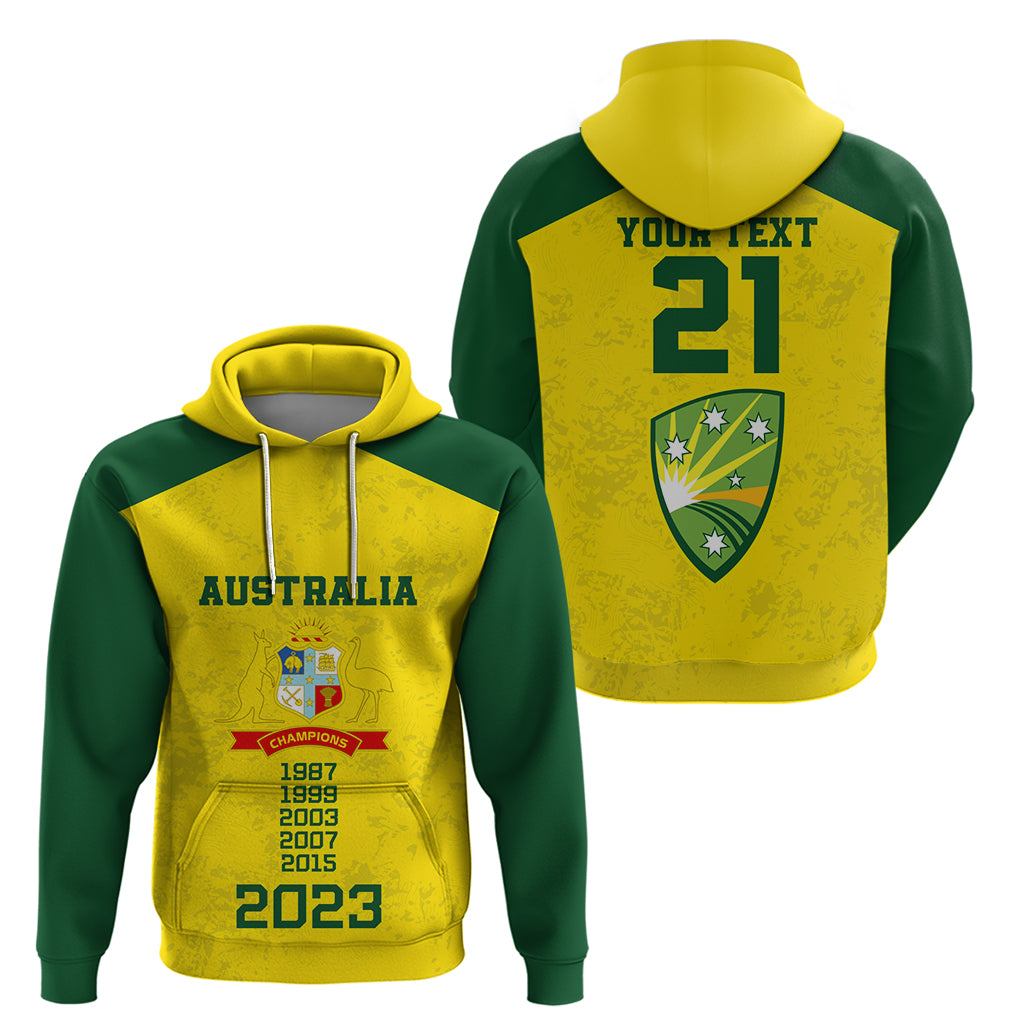 Custom Australia Cricket Hoodie History Champions World Cup Unique LT9 - Vibe Hoodie Shop