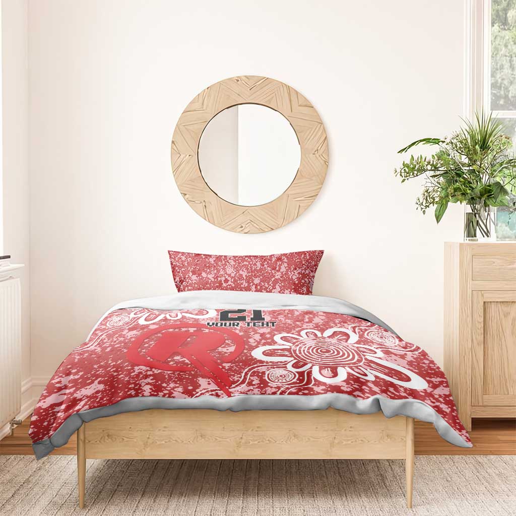 Australian Renegades Cricket Custom Bedding Set Minimalism Aboriginal - Vibe Hoodie Shop
