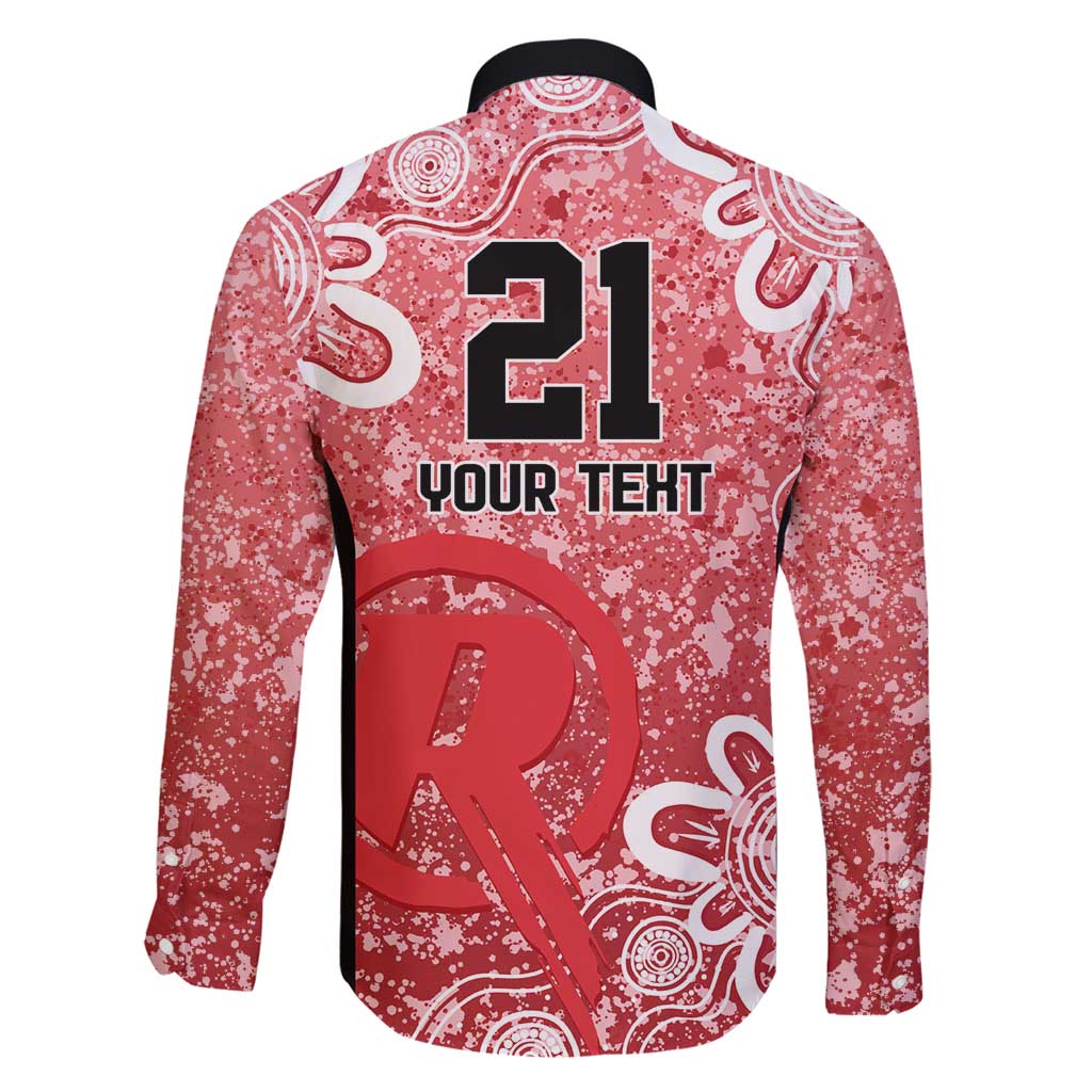 Australian Renegades Cricket Custom Family Matching Long Sleeve Bodycon Dress and Hawaiian Shirt Minimalism Aboriginal