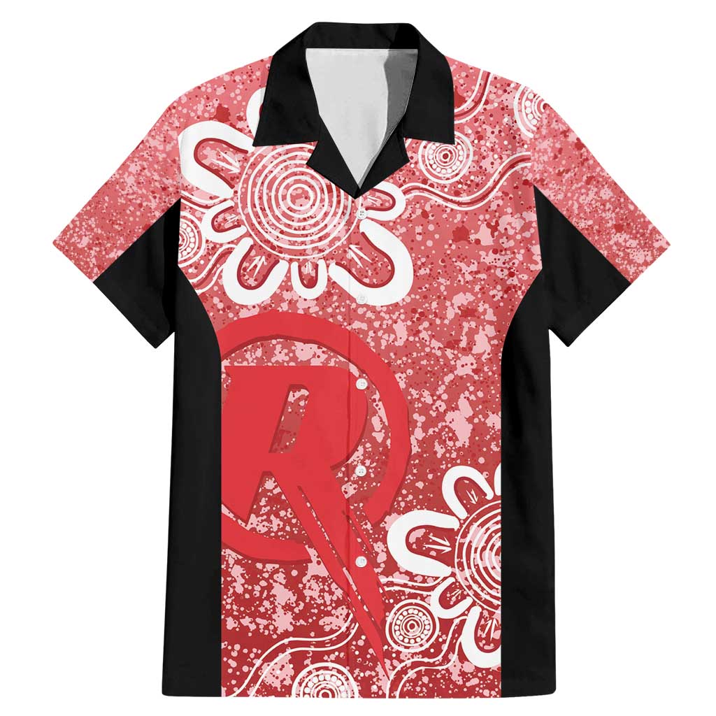 Australian Renegades Cricket Custom Family Matching Mermaid Dress and Hawaiian Shirt Minimalism Aboriginal