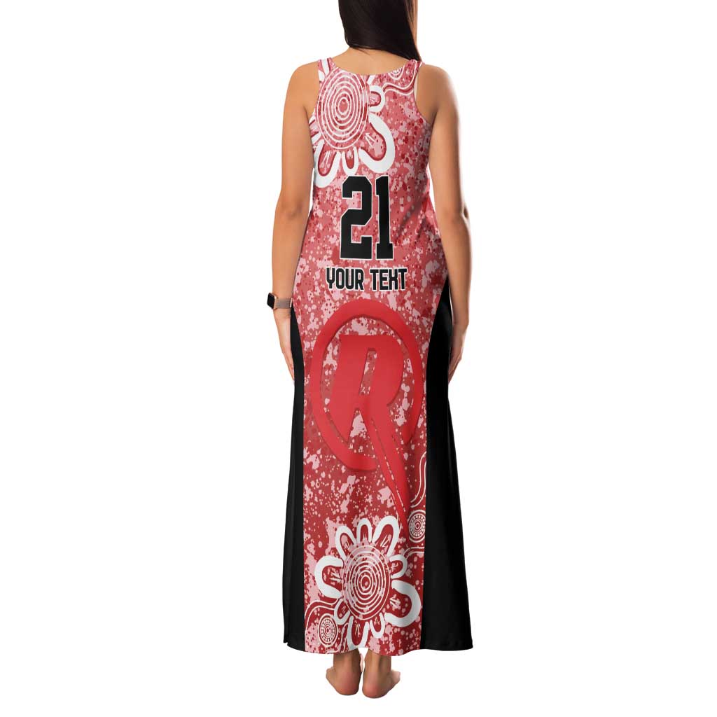 Australian Renegades Cricket Custom Family Matching Tank Maxi Dress and Hawaiian Shirt Minimalism Aboriginal