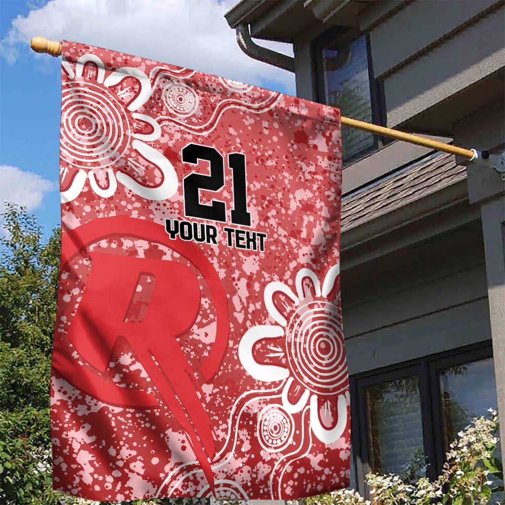 Australian Renegades Cricket Custom Garden Flag Minimalism Aboriginal - Vibe Hoodie Shop