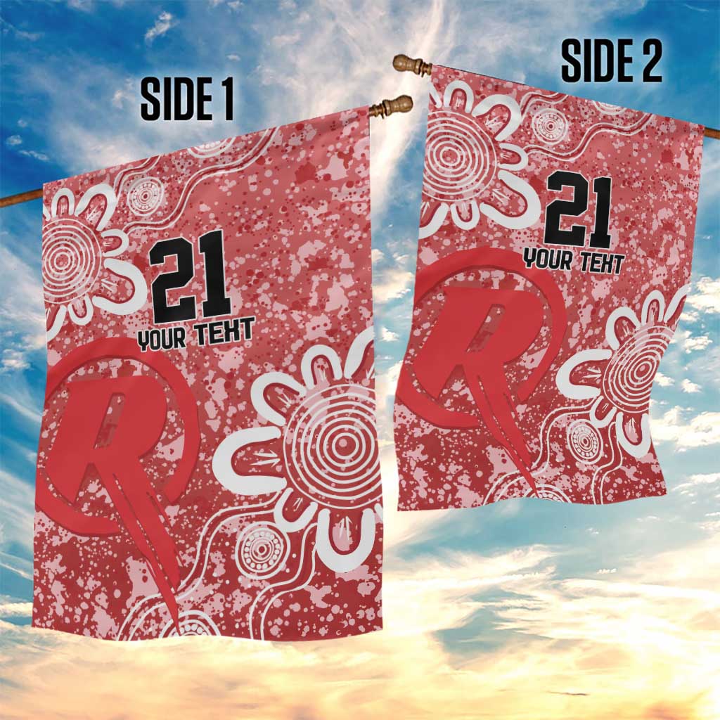 Australian Renegades Cricket Custom Garden Flag Minimalism Aboriginal - Vibe Hoodie Shop