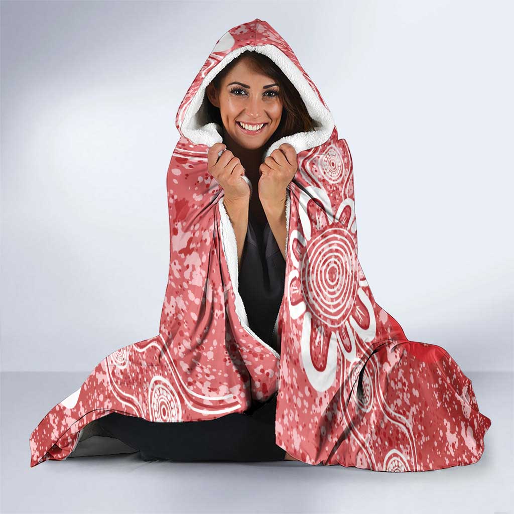 Australian Renegades Cricket Custom Hooded Blanket Minimalism Aboriginal
