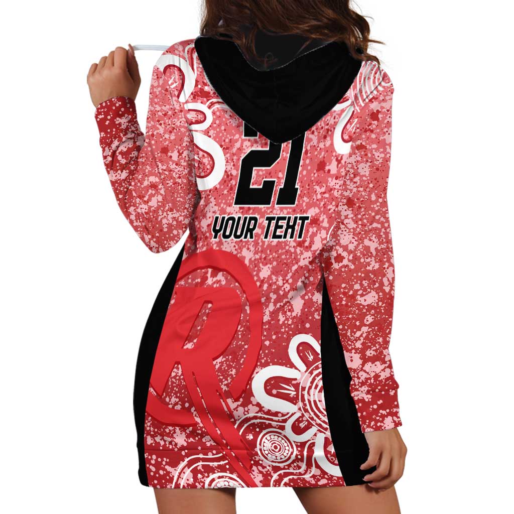 Australian Renegades Cricket Custom Hoodie Dress Minimalism Aboriginal - Vibe Hoodie Shop