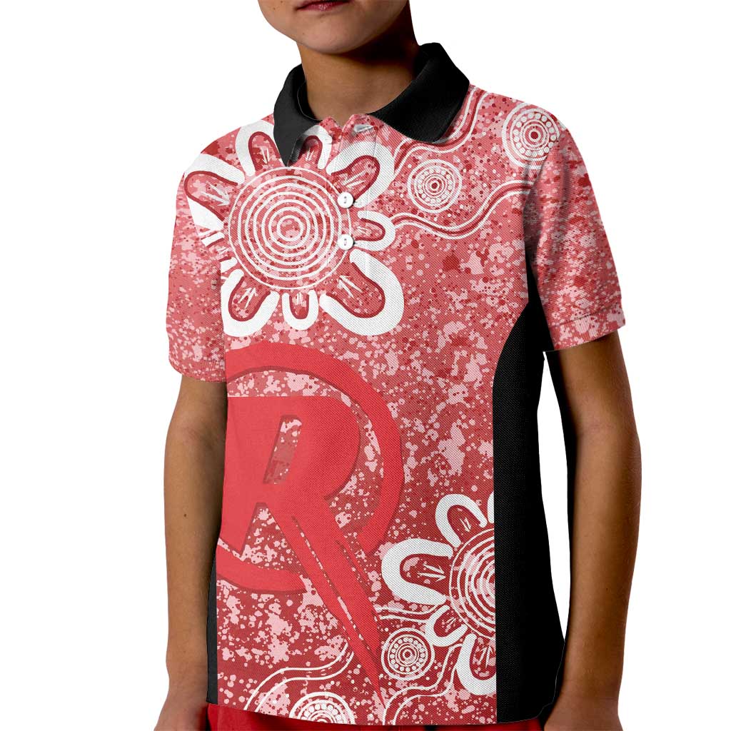 Australian Renegades Cricket Custom Kid Polo Shirt Minimalism Aboriginal - Vibe Hoodie Shop