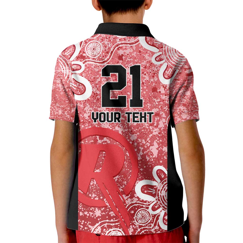 Australian Renegades Cricket Custom Kid Polo Shirt Minimalism Aboriginal - Vibe Hoodie Shop