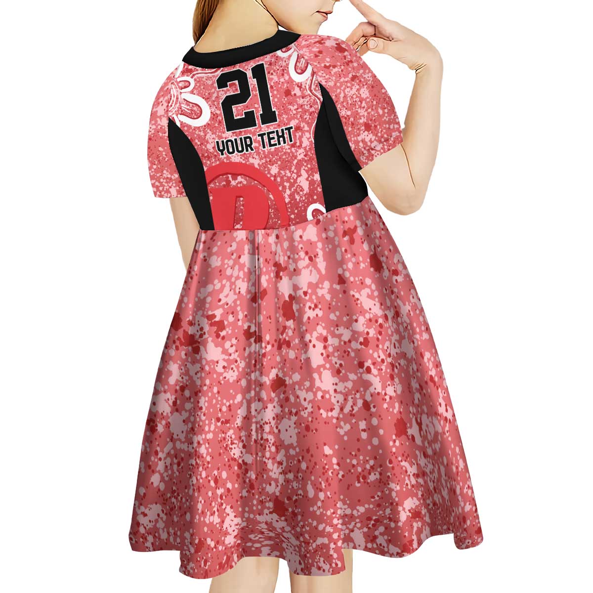 Australian Renegades Cricket Custom Kid Short Sleeve Dress Minimalism Aboriginal - Vibe Hoodie Shop