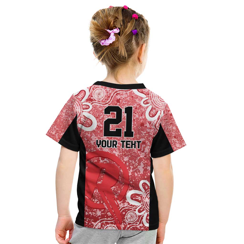 Australian Renegades Cricket Custom Kid T Shirt Minimalism Aboriginal - Vibe Hoodie Shop