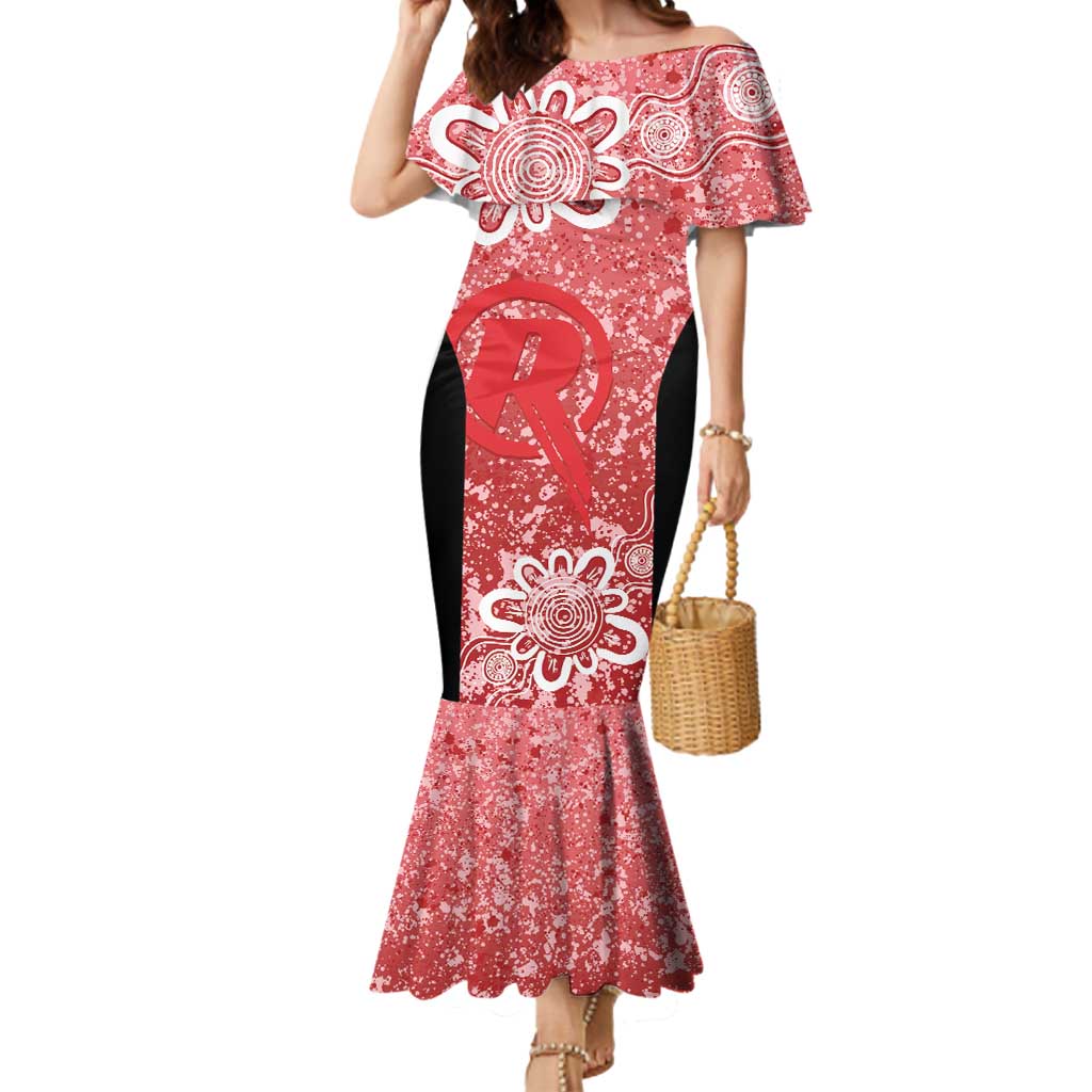 Australian Renegades Cricket Custom Mermaid Dress Minimalism Aboriginal