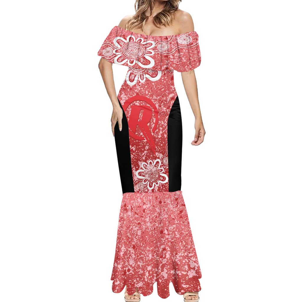 Australian Renegades Cricket Custom Mermaid Dress Minimalism Aboriginal