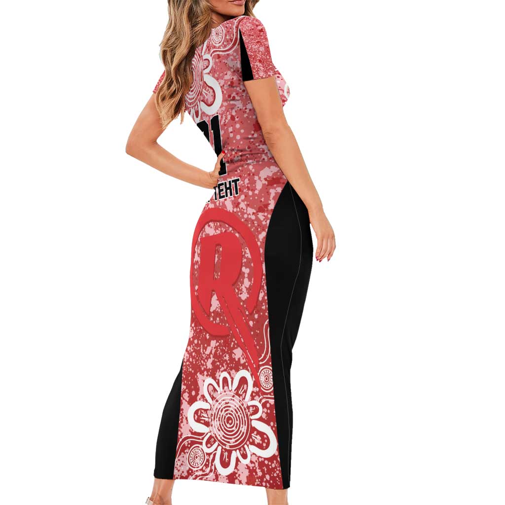 Australian Renegades Cricket Custom Short Sleeve Bodycon Dress Minimalism Aboriginal
