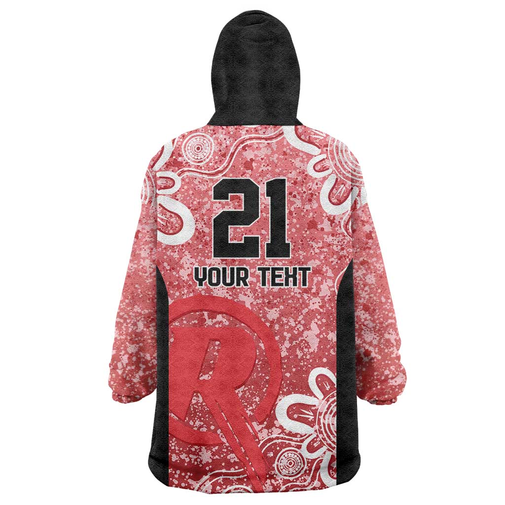 Australian Renegades Cricket Custom Wearable Blanket Hoodie Minimalism Aboriginal - Vibe Hoodie Shop