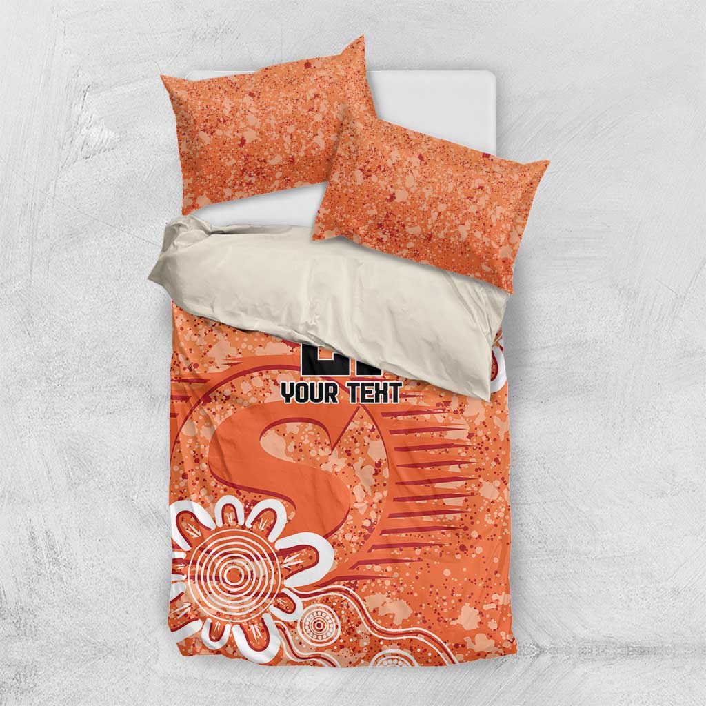 Australian Scorchers Cricket Custom Bedding Set Minimalism Aboriginal - Vibe Hoodie Shop