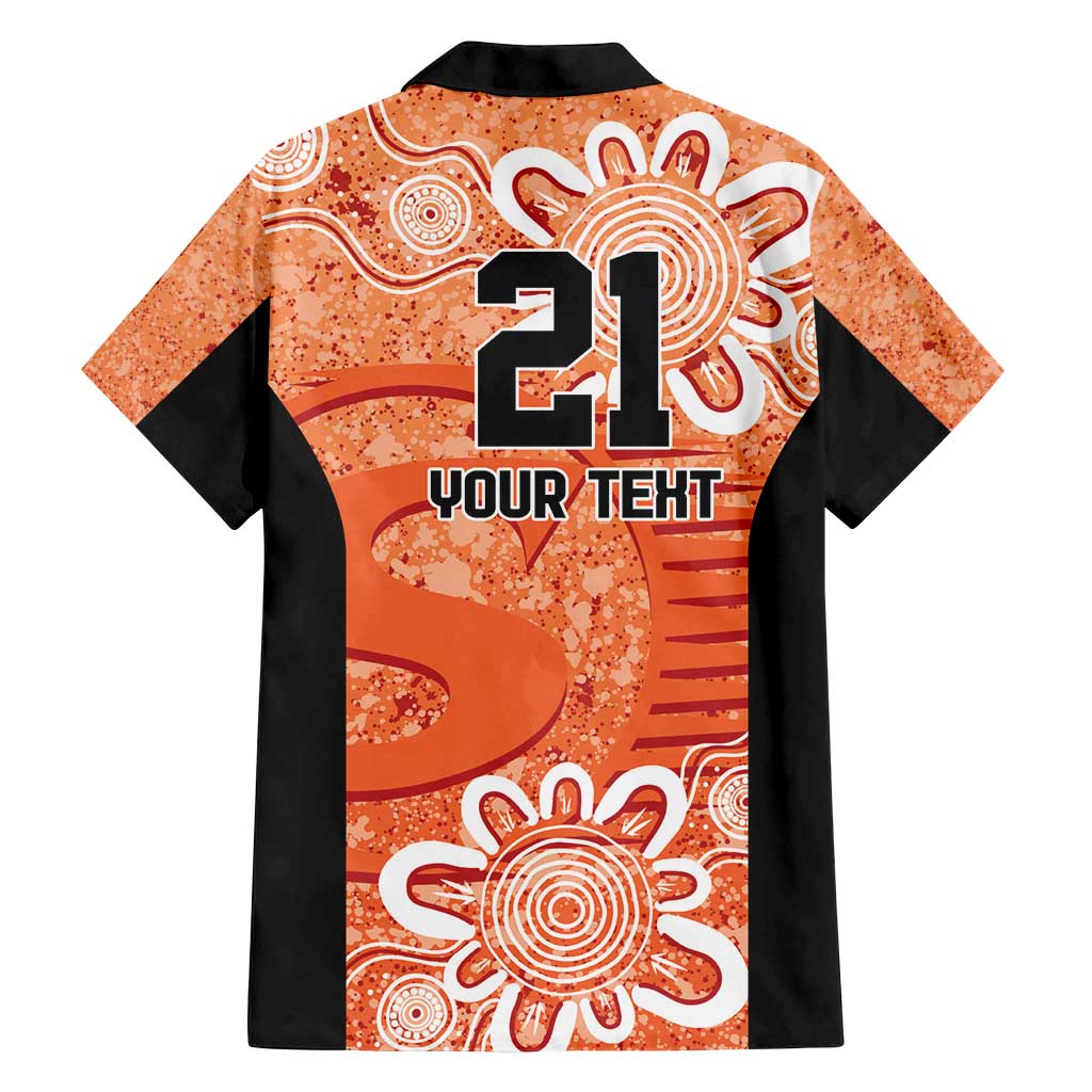 Australian Scorchers Cricket Custom Family Matching Long Sleeve Bodycon Dress and Hawaiian Shirt Minimalism Aboriginal