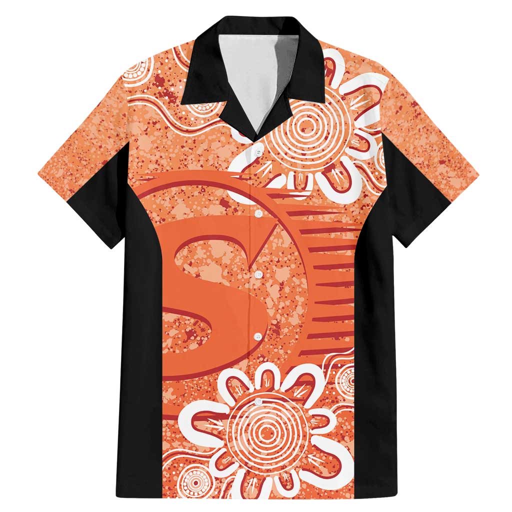 Australian Scorchers Cricket Custom Family Matching Mermaid Dress and Hawaiian Shirt Minimalism Aboriginal