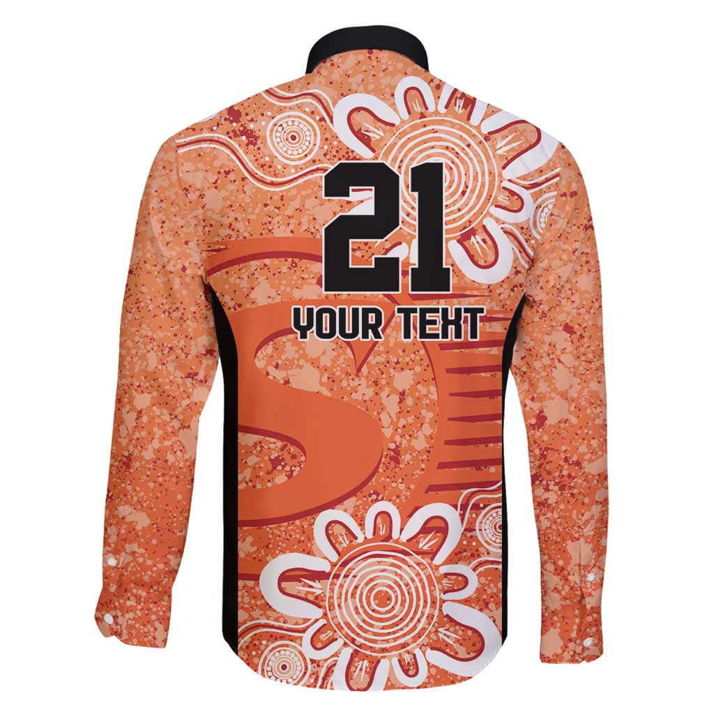 Australian Scorchers Cricket Custom Family Matching Mermaid Dress and Hawaiian Shirt Minimalism Aboriginal