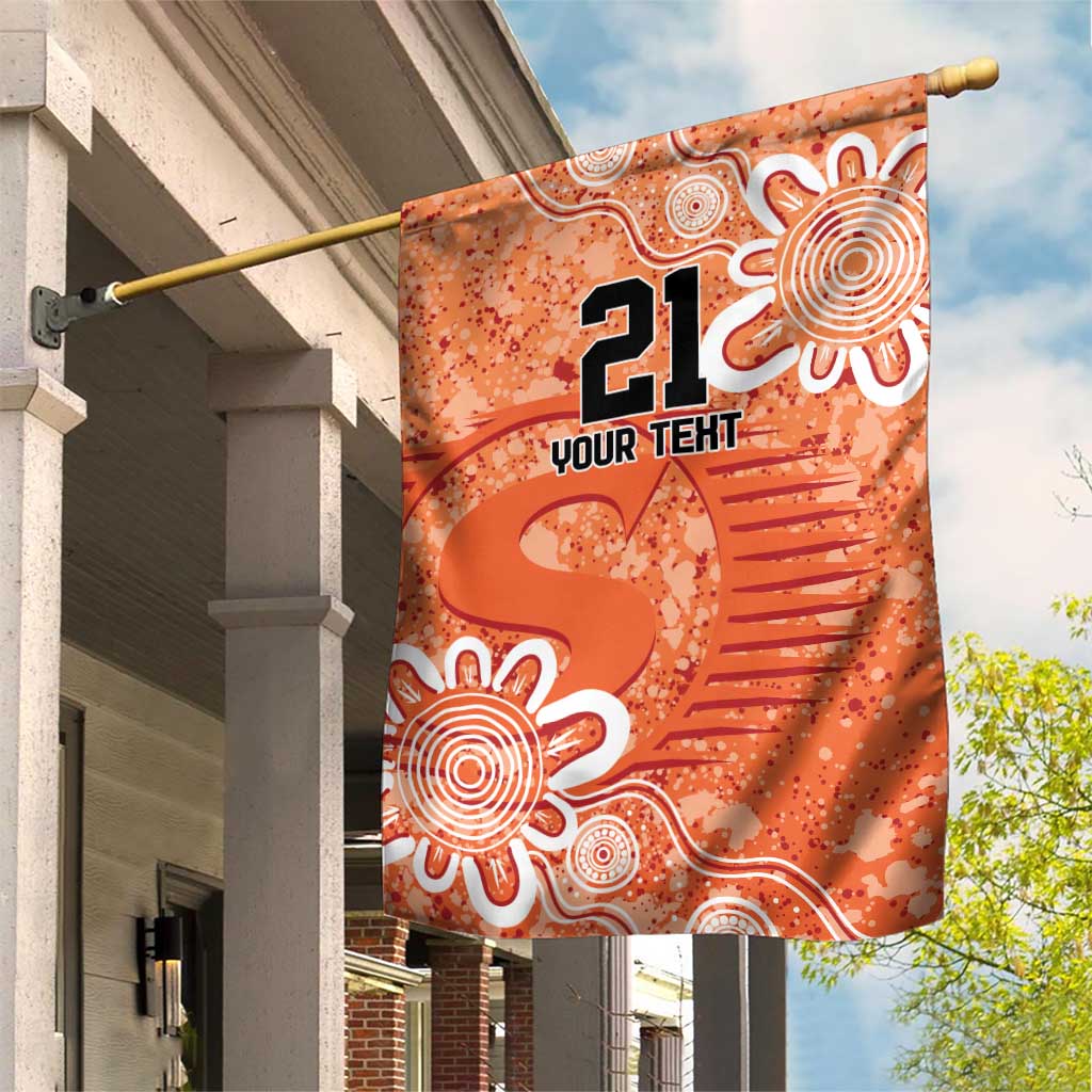 Australian Scorchers Cricket Custom Garden Flag Minimalism Aboriginal - Vibe Hoodie Shop