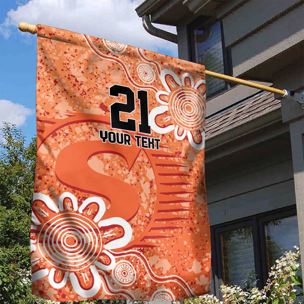 Australian Scorchers Cricket Custom Garden Flag Minimalism Aboriginal - Vibe Hoodie Shop