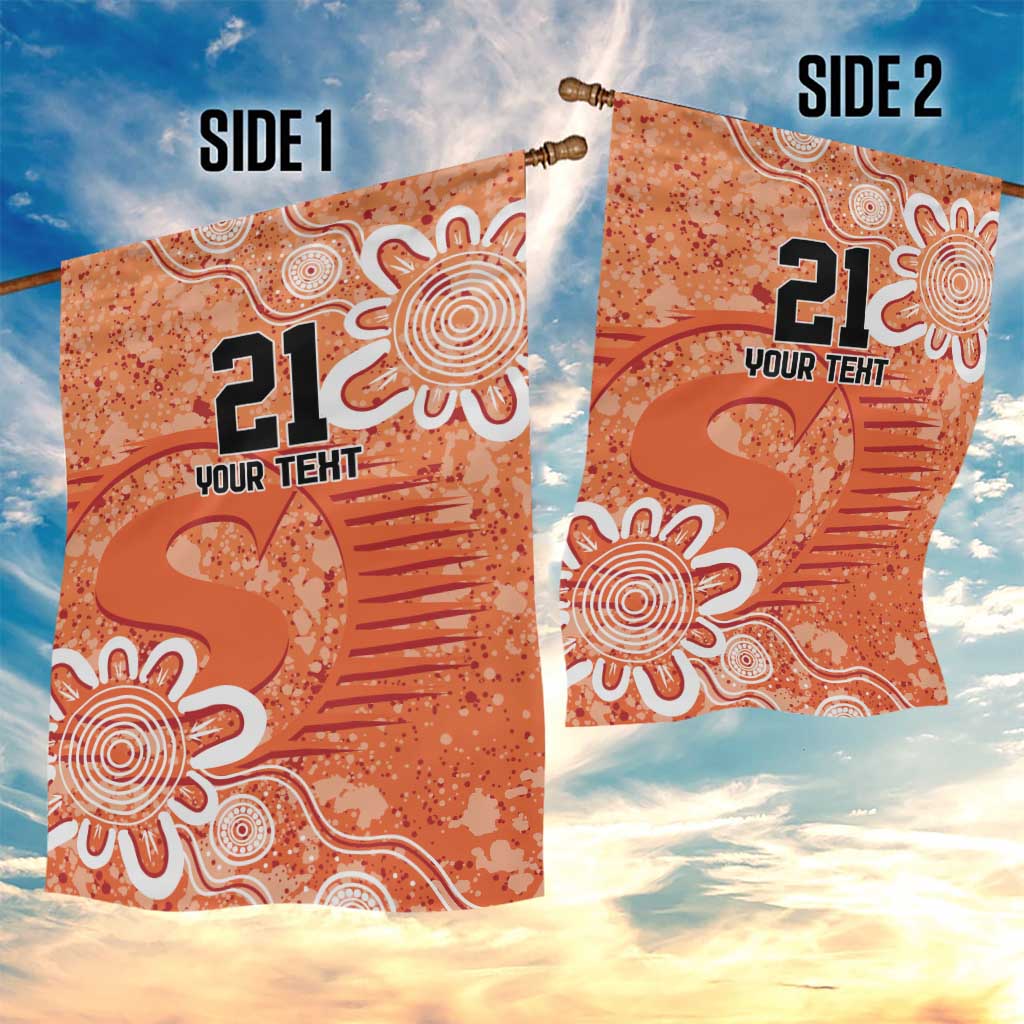 Australian Scorchers Cricket Custom Garden Flag Minimalism Aboriginal - Vibe Hoodie Shop