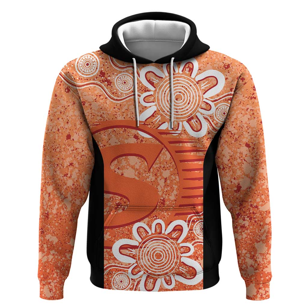 Australian Scorchers Cricket Custom Hoodie Minimalism Aboriginal LT9 - Vibe Hoodie Shop