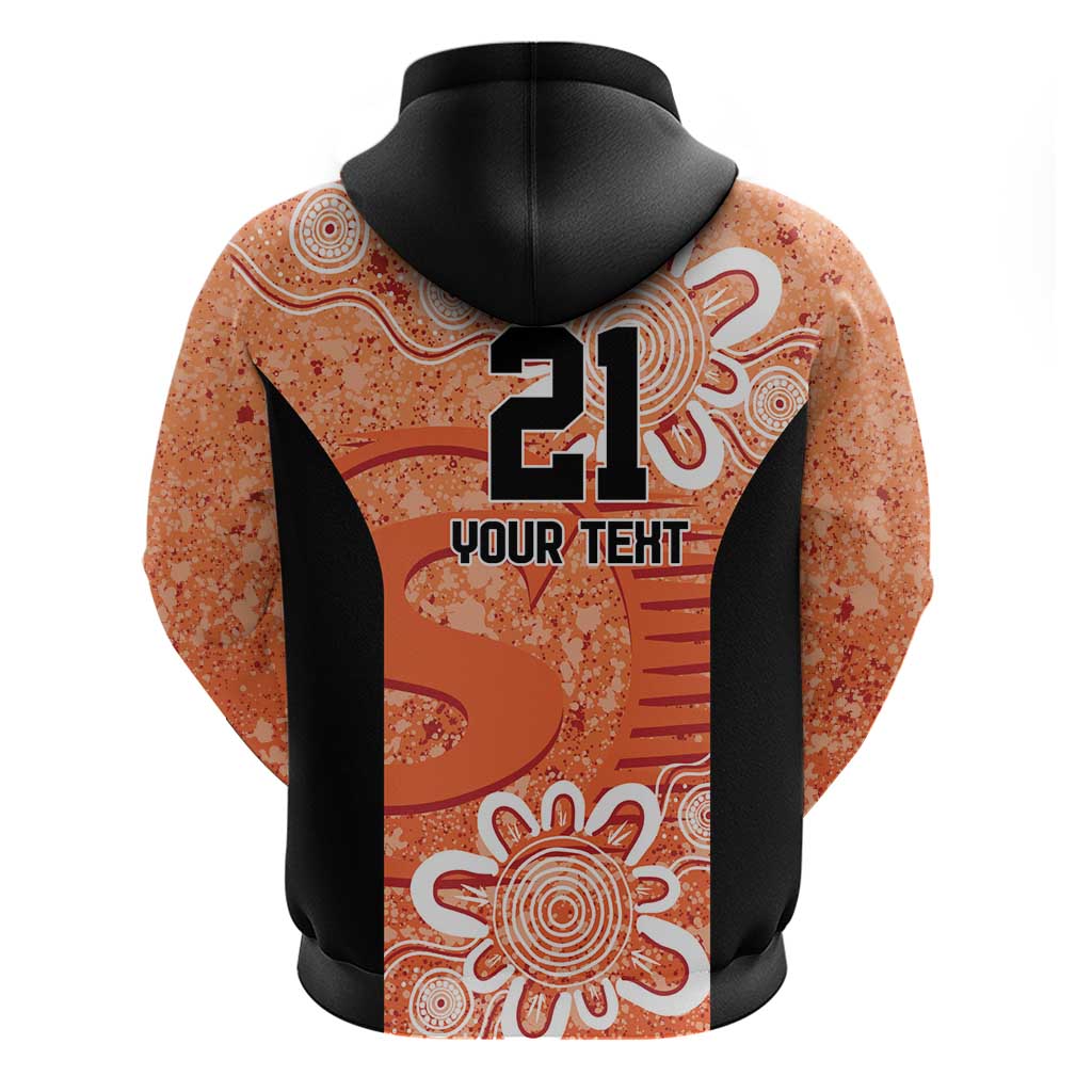 Australian Scorchers Cricket Custom Hoodie Minimalism Aboriginal LT9 - Vibe Hoodie Shop