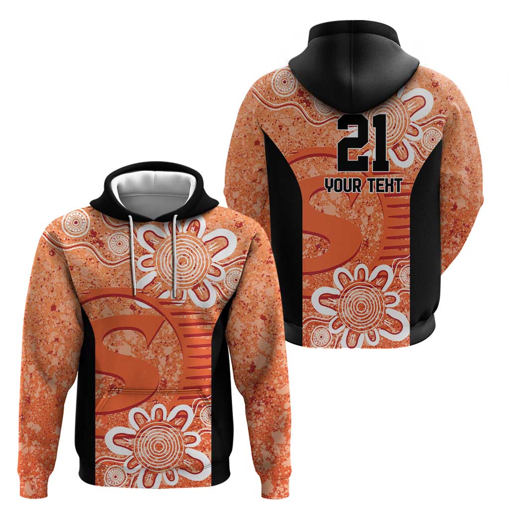 Australian Scorchers Cricket Custom Hoodie Minimalism Aboriginal LT9 - Vibe Hoodie Shop