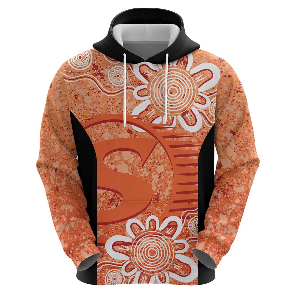 Australian Scorchers Cricket Custom Hoodie Minimalism Aboriginal LT9 - Vibe Hoodie Shop