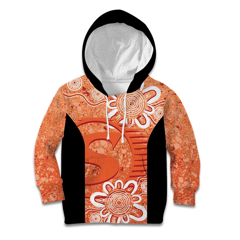 Australian Scorchers Cricket Custom Kid Hoodie Minimalism Aboriginal - Vibe Hoodie Shop