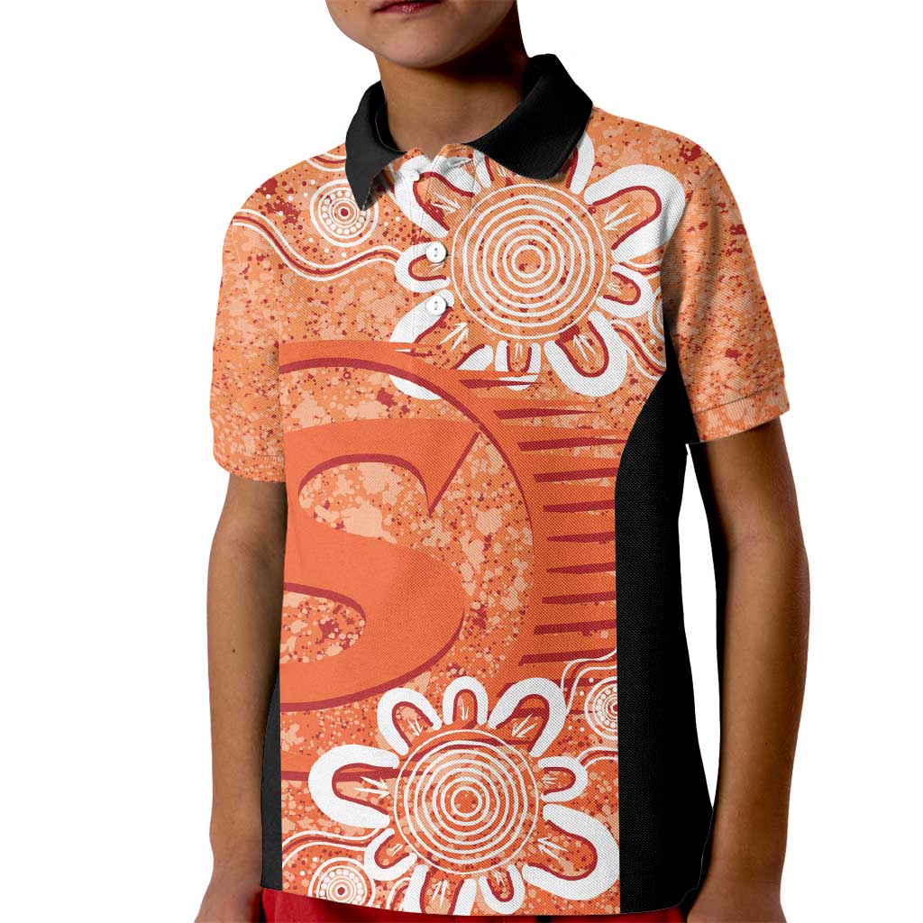 Australian Scorchers Cricket Custom Kid Polo Shirt Minimalism Aboriginal - Vibe Hoodie Shop