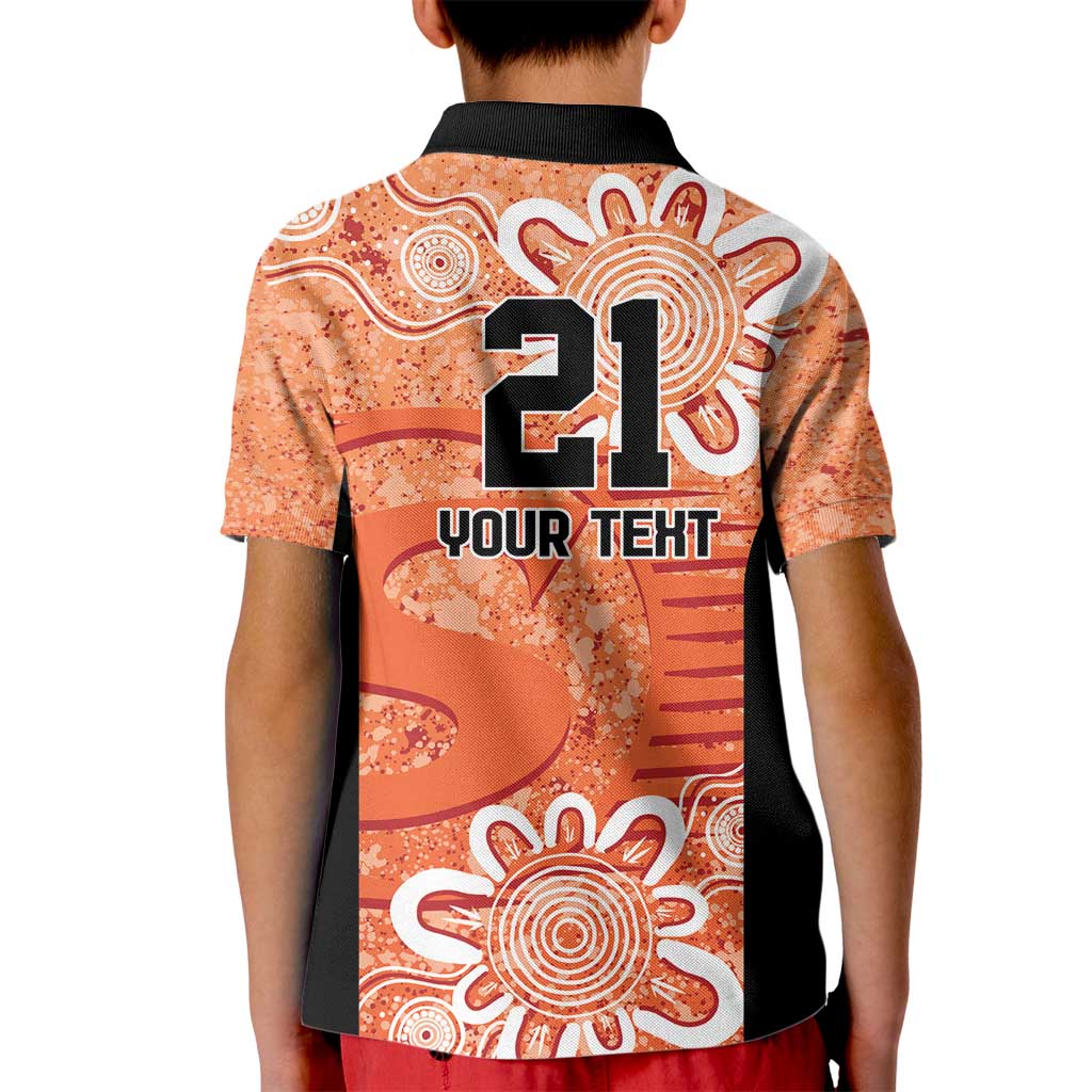 Australian Scorchers Cricket Custom Kid Polo Shirt Minimalism Aboriginal - Vibe Hoodie Shop