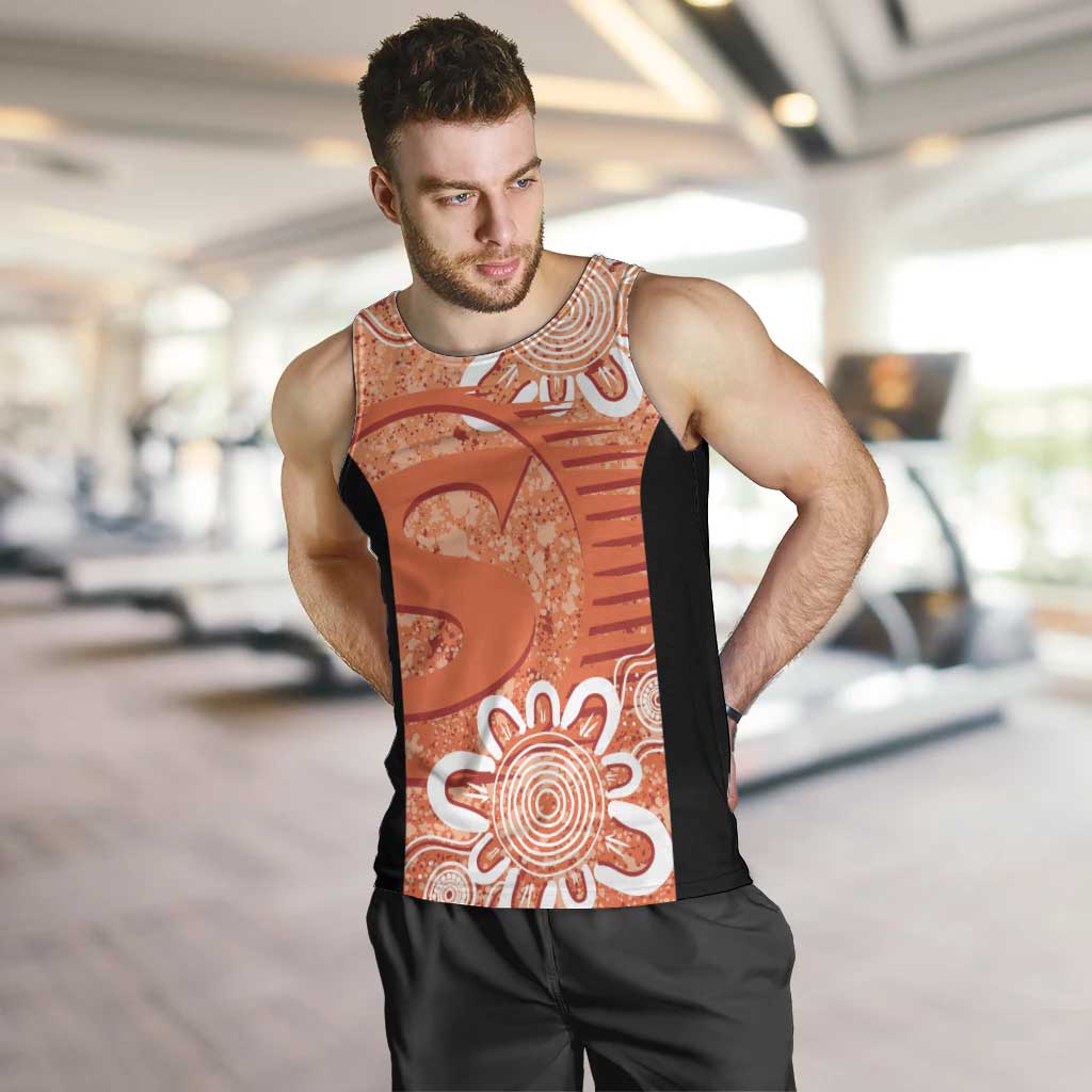 Australian Scorchers Cricket Custom Men Tank Top Minimalism Aboriginal - Vibe Hoodie Shop