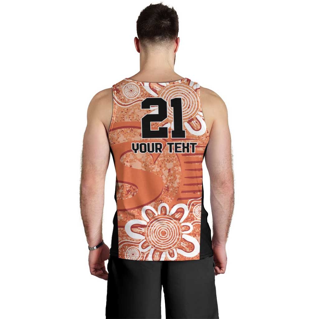 Australian Scorchers Cricket Custom Men Tank Top Minimalism Aboriginal - Vibe Hoodie Shop